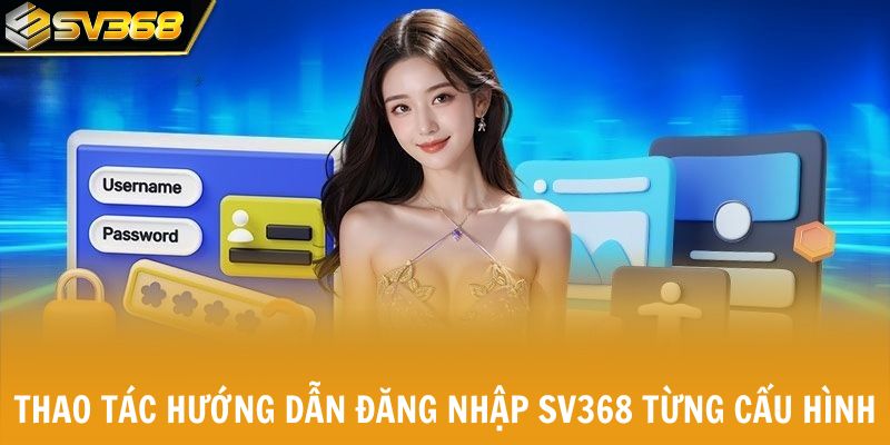 Thao tác hướng dẫn đăng nhập SV368 từng cấu hình